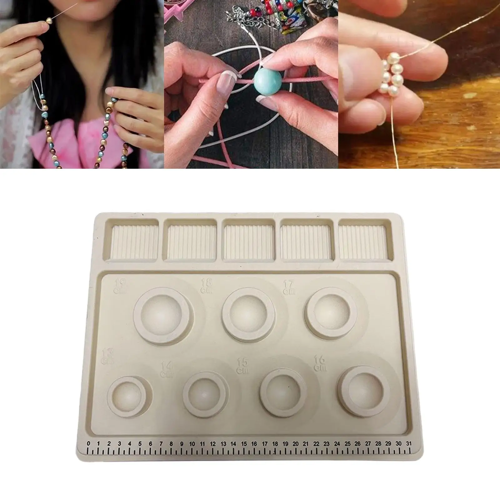 Bead Tray for Jewelry Making Girls Portable Beading Tool Bead Design Board