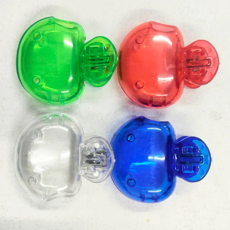 Portable Toothbrush Head Covers 4 Pack Alcohol-Free Travel Case Easy Buckle Carabiner Closure Durable Semi-Transparent