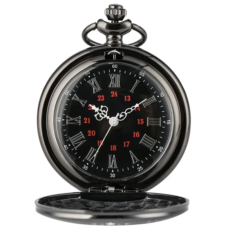 Creative To My Grandson I Love You Forever Analog Quartz Pocket Watch for Boy Kids Fob Clock Pendant Chain Roman Number Gift