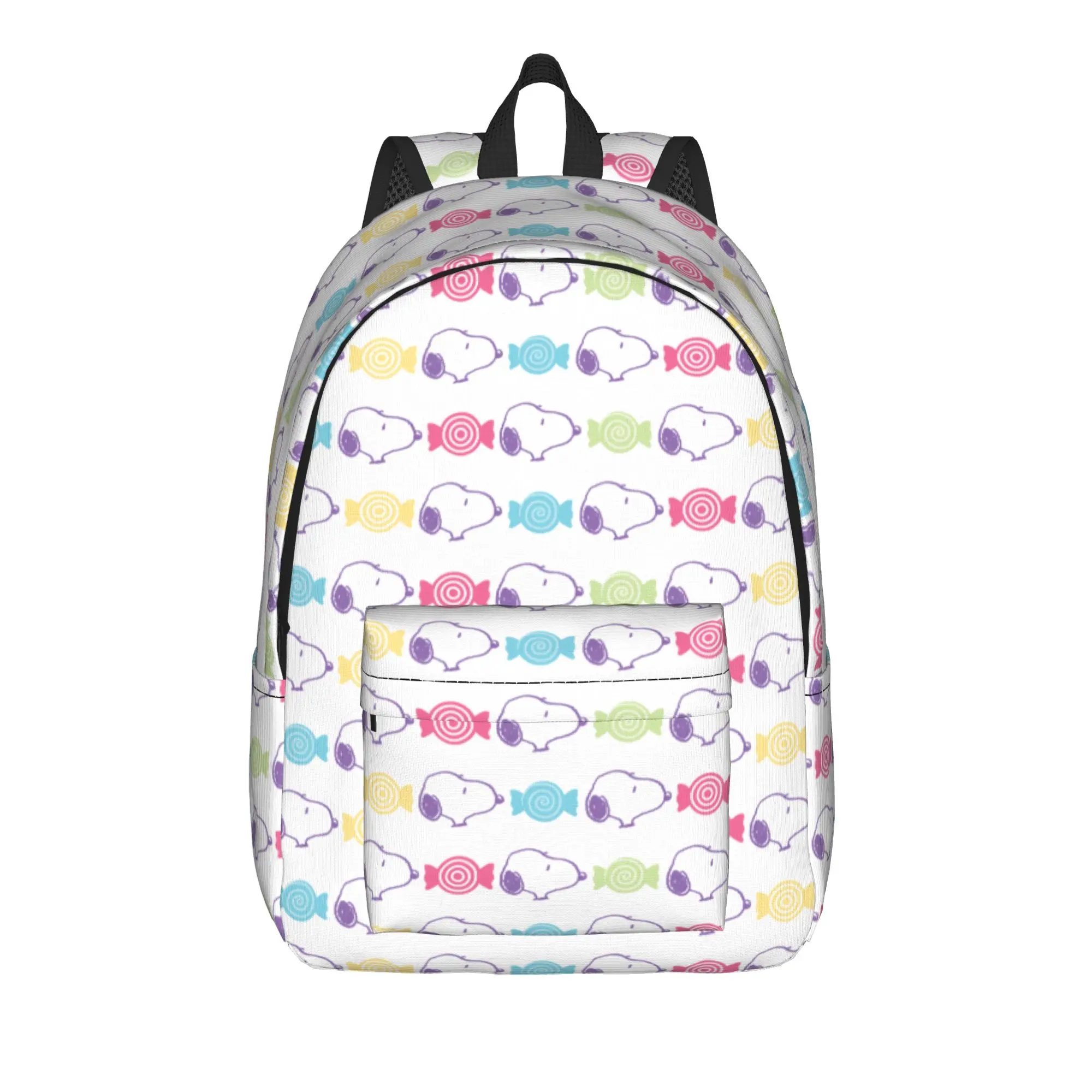S-Dog-Snoopies Cartoon Backpack for Men Women Fashion Student Hiking Travel Daypack  College Canvas Bags with Pocket