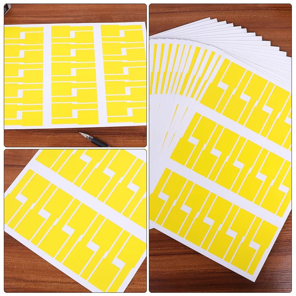 10 قطعة علامات التسمية متعددة الألوان لإدارة الكابلات علامات تحديد الهوية ملصقات ذاتية اللصق مقاومة للماء