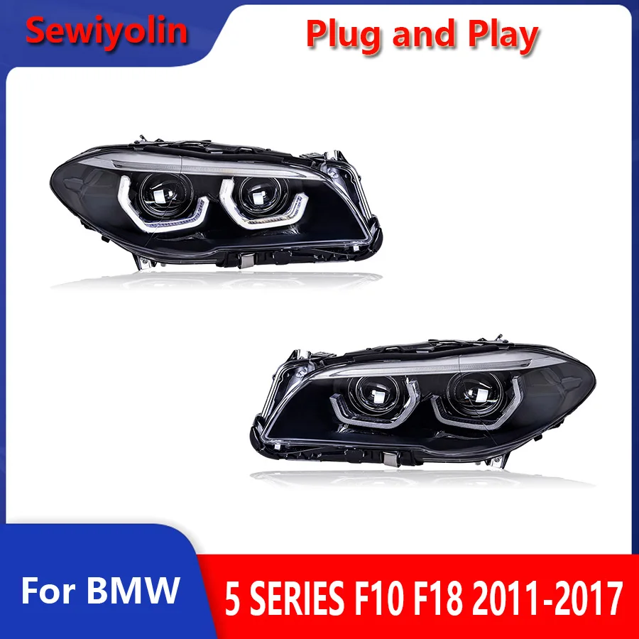 

Car Accessories Auto Headlights led For BMW 5 SERIES F10 F18 2011-2017 DRL Fog Brake Lamp Assembly Tuning Lights Plug And Play