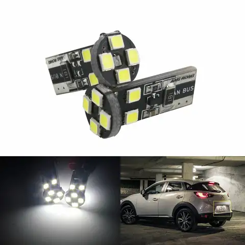 2x 501 T10 W5W 147 8 SMD LED Bulb Side Indicator License Number Plate Light Lamp