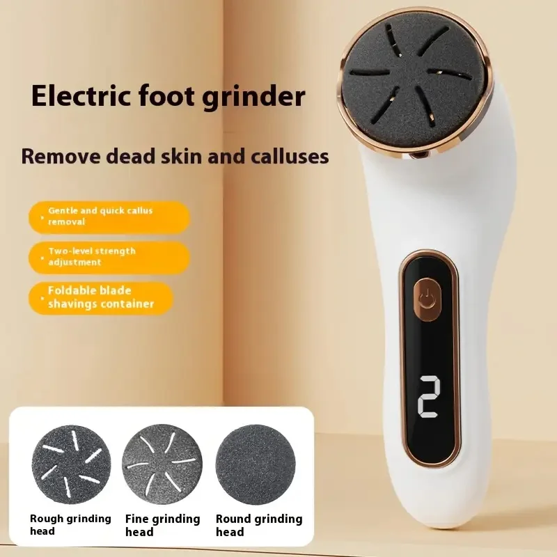 1 PC digital display electric foot grinder with two speeds, rechargeable thick leather polishing foot grinder, foot grinder image 3