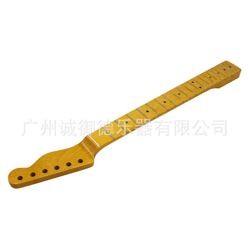 Electric guitar TL neck 6 strings 21 frets integrated handle yellowish bright light plus maple  musical instrument accessories