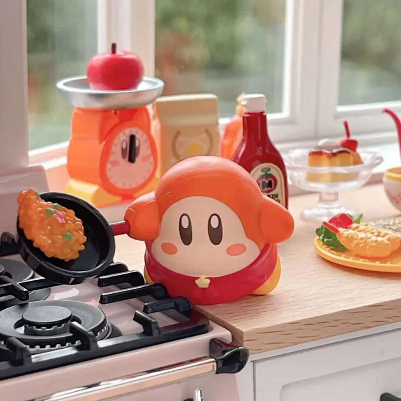 ReMent Kirby Kitchen Blind Box Cute Cooking Utensils Food Miniature Set Toy Model Kawaii Anime Desktop Ornaments