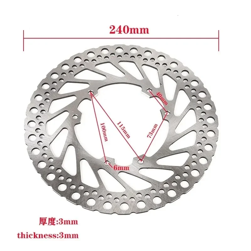 

Для Honda CRF250R CRF450R CR125R CR250R 2002-2014 CRF250X CRF450X 2002-2017 для ротора тормозного диска диаметром 240 мм спереди и сзади