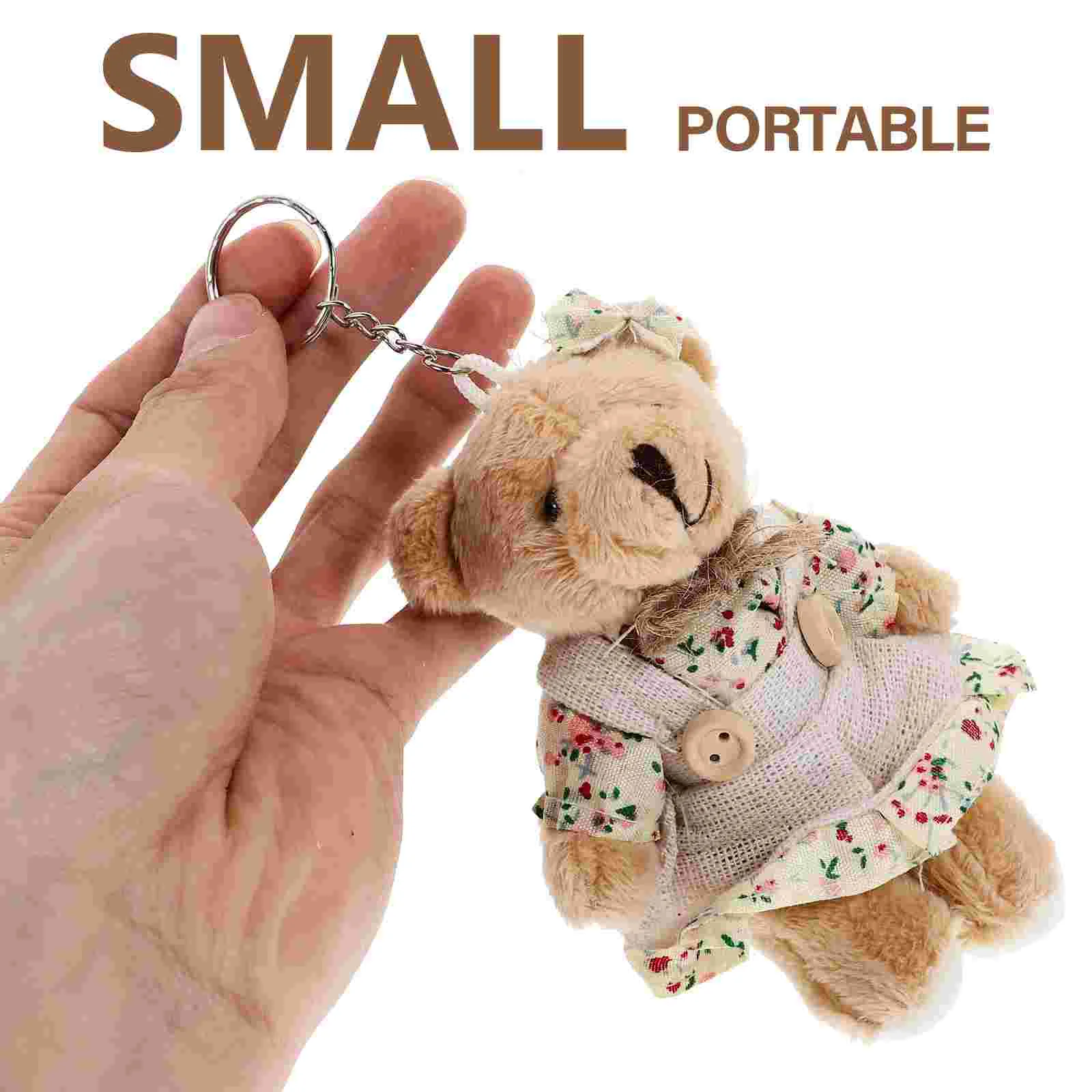 2 Pcs Key Chain Couple Rabbit Keychain Child Slit Drain Metal Saucer Backpack Keychains