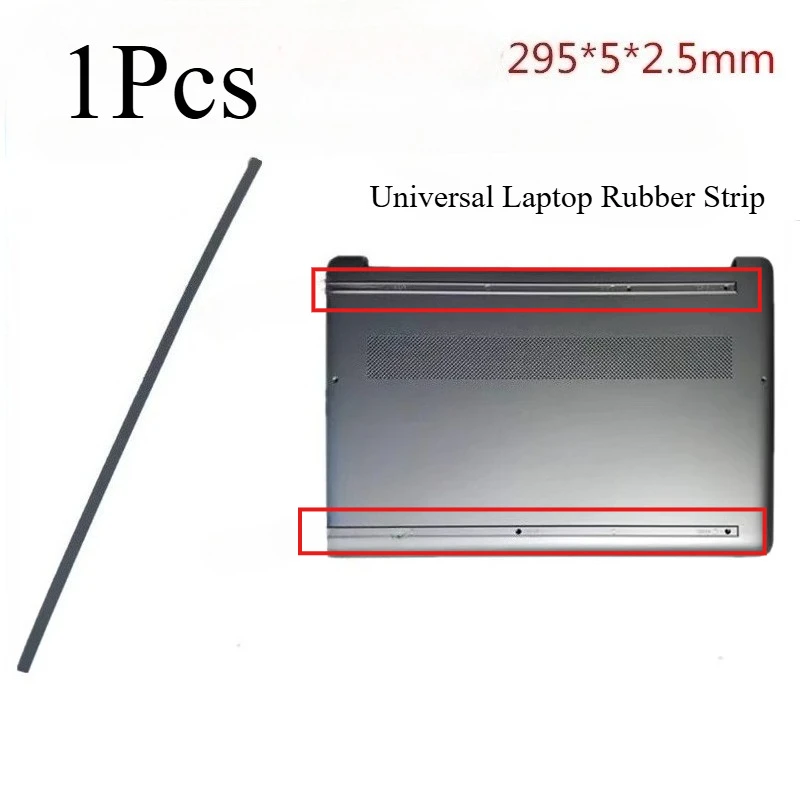 

1Pcs Universal Laptop Rubber Strip for DeLL/Asus/HP/LENOVO DIY Bottom Case Foot Pad Surface Laptop Rubber Foot Pad 295×6×2.5mm
