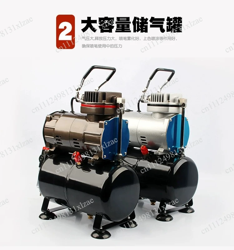 Versatile Air Pump for Airbrushing - TC-20T & 80T Model Compressors for Hobby Figure & Detail Coloring