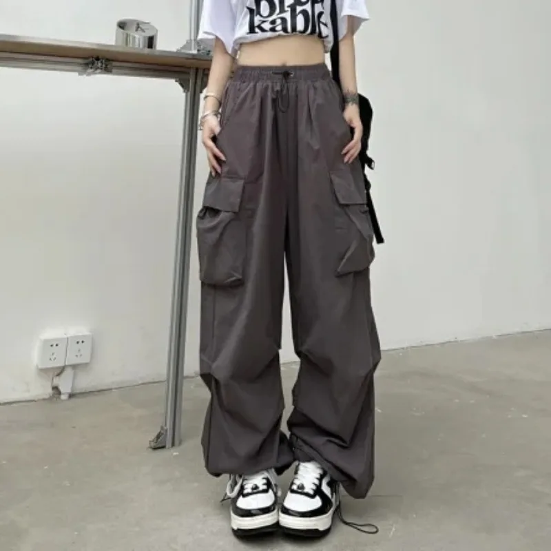 

Streetwear Loose Cargo Pants Women Casual Baggy Straight Trousers Fashion Vintage Wide Leg Pants Woman Pockets Joggers Y2k 28958
