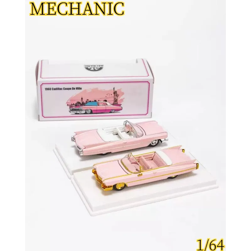 Mechanic1: 64 Alloy 1960 Cadillac DeVille Hard-Top Convertible mini Car Model - Collectible - Adult Figurine - Gift