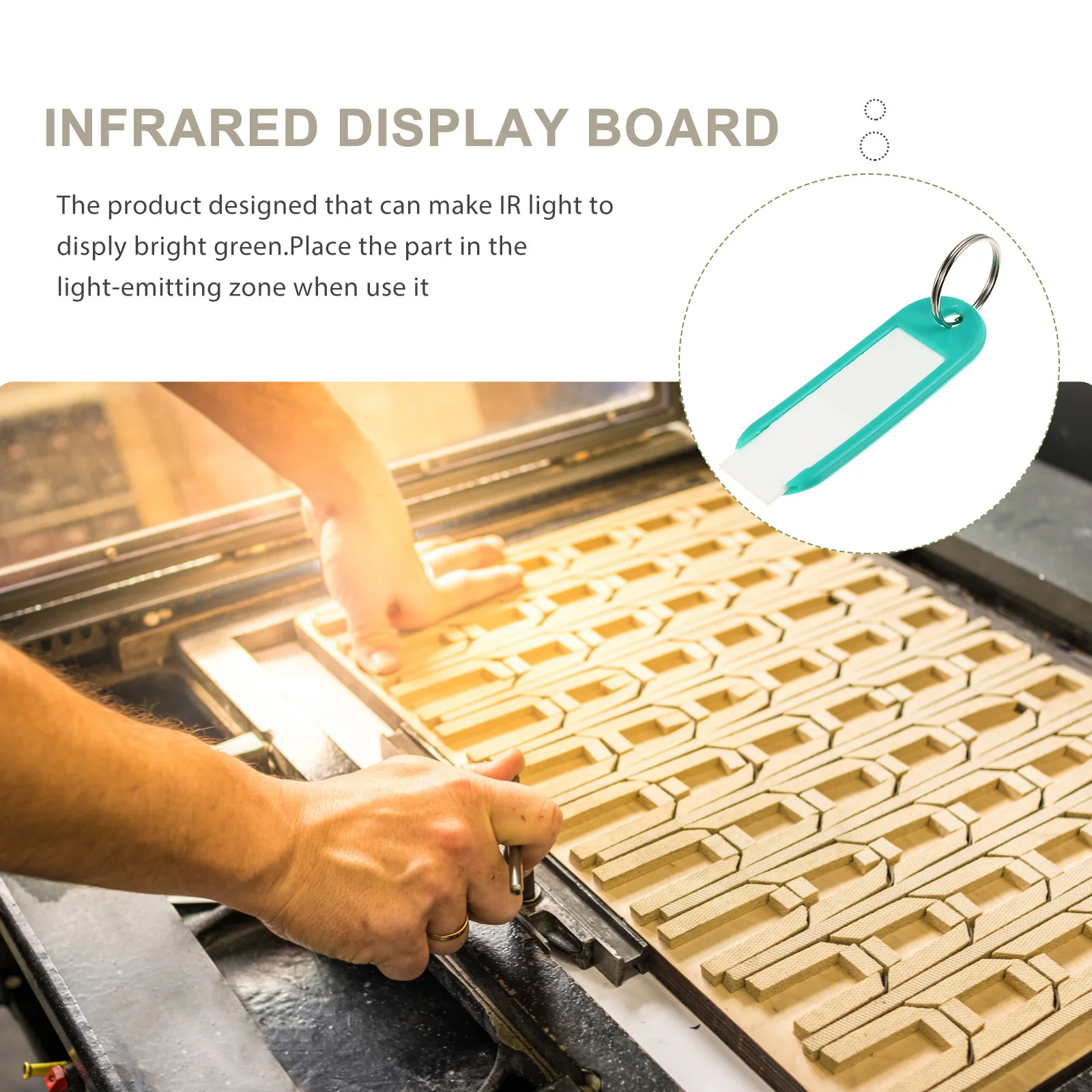 

Ir Detection Alignment Cards Ceramic Plate 20x15mm Dimmer Calibrator Industrial Laboratory Use Green Display