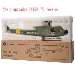 FLY WING UH-1 Class 470 6CH Brushless Motor GPS Fixed Point Altitude Hold Scale RC Helicopter PNP/RTF With H1 Flight Controller