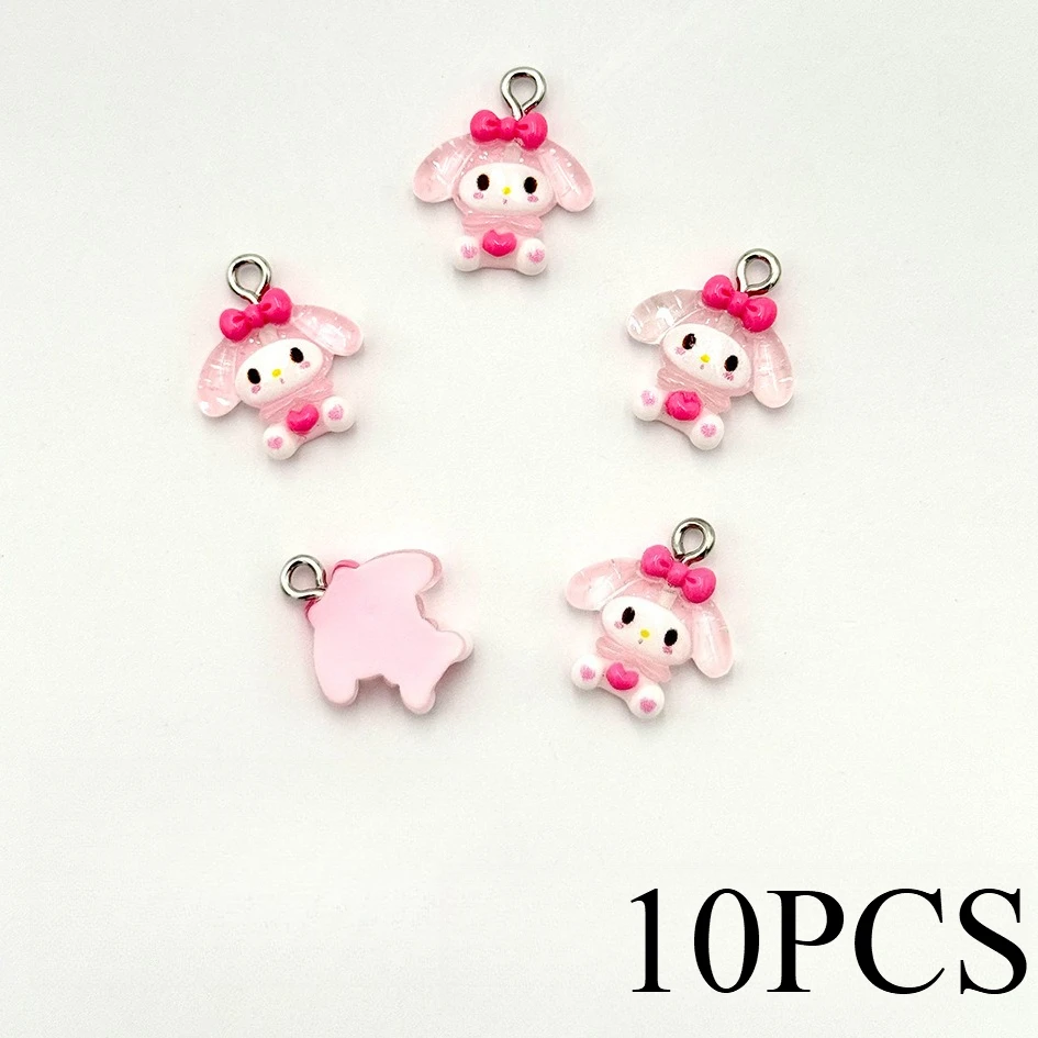 Simpatico cartone animato Sanrio di Miniso, accessori in resina, collana fai da te, braccialetto, orecchino, portachiavi, accessori pendenti