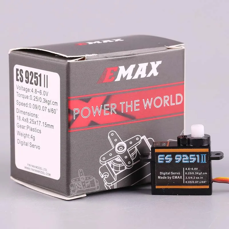 EMAX ES9251II Digital Servo Upgraded Edition Micro 2.5g Fixed Wing Aircraft Ultra Light 3D Machine