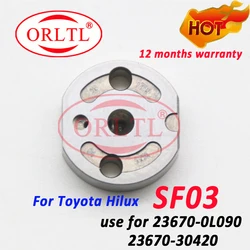 ORLTL Diesel Fuel Valve Control Plate SF03 Common Rail Injector Assembly for Toyota Hilux 23670-0L090 23670-30400 23670-09350