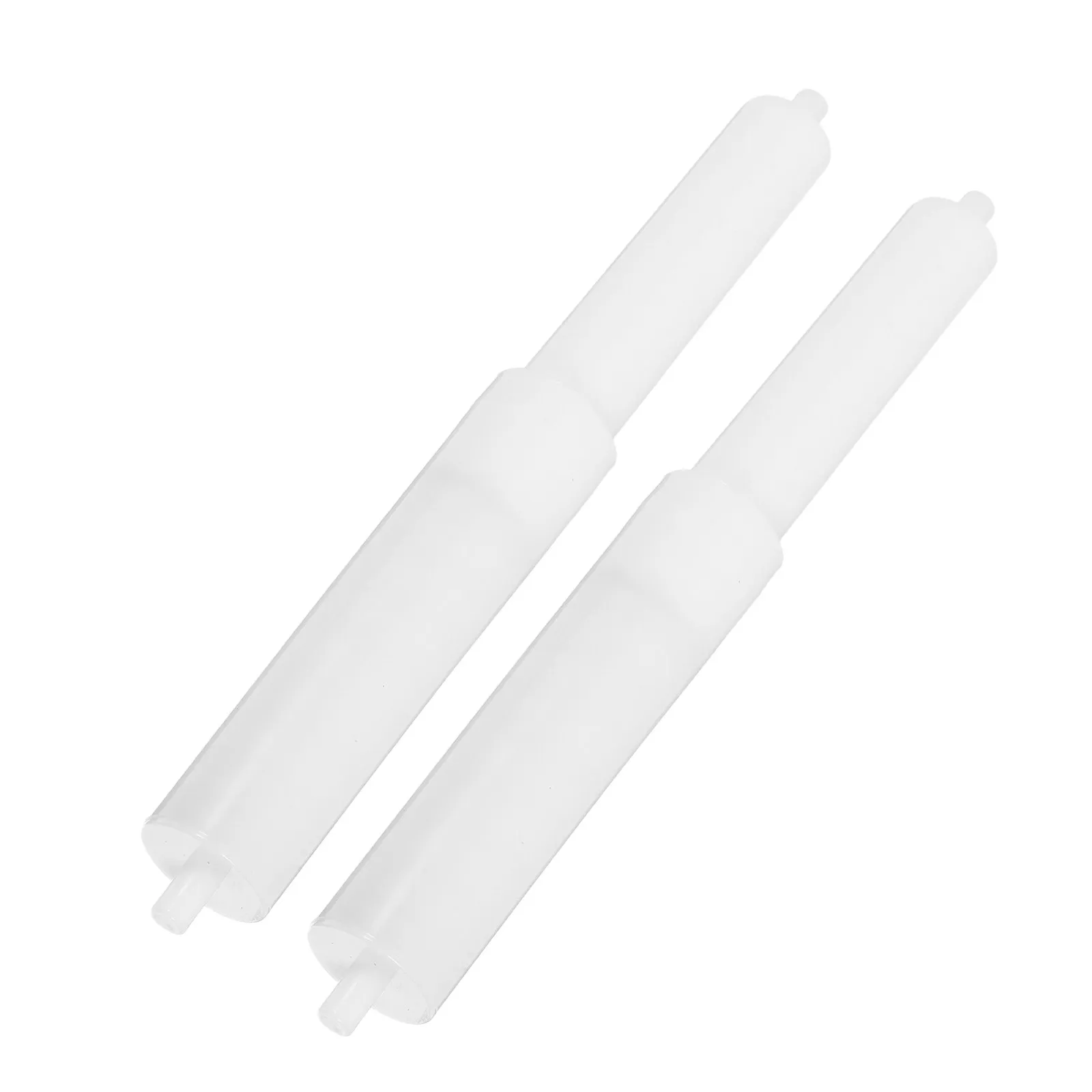 2Pcs Retractable Toilet Paper Holder Rod Replacement Spring Loaded Plastic Roller Easy Install Toilet Paper Roller Bathroom