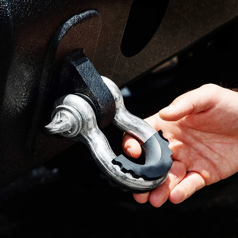 U-shaped Hook Shackle Sheath Winches Traction Rubber Shackle Sheath High Quality Accessories U-shaped Hook Shackle