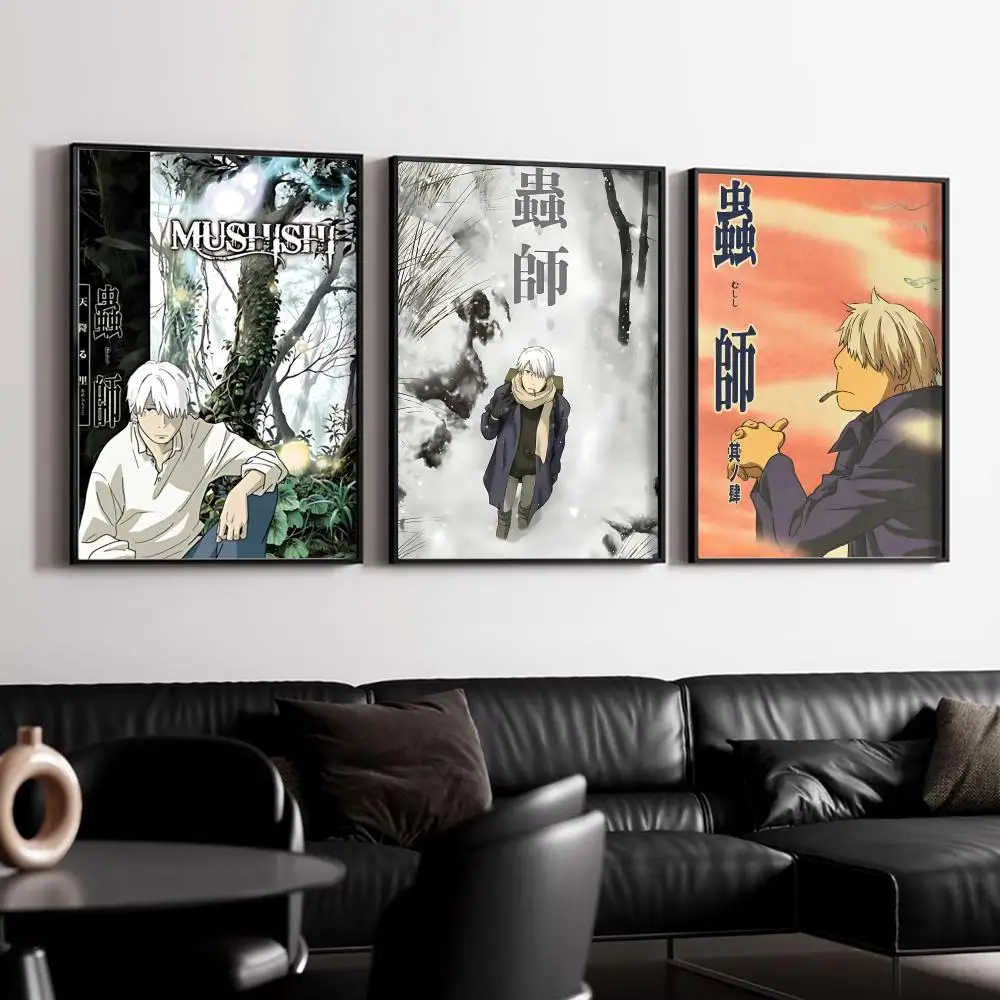 M-MushishiS Comics Poster Wall Poster Self-adhesive Waterproof For Cartoon/Anime room & Dorm wall Decor & Manga retail Store view 3