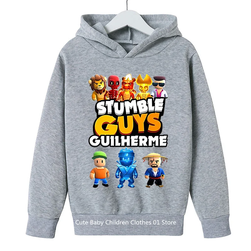 Girls Stumble Guys Hoodie Set Kids Long Sleeves Outfits 3-14 Years Children'S Sets Baby Boys Casual Tracksuit Hoodie