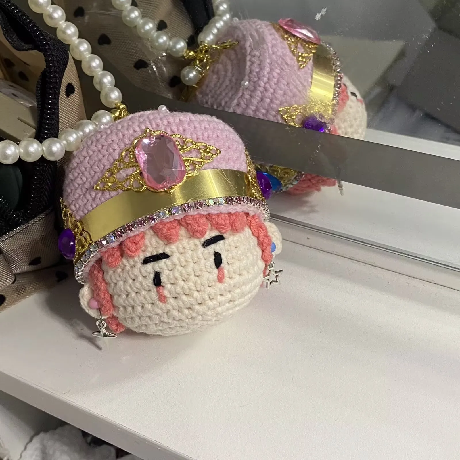 Hook Weaving Quan Zhilong GD, Cute Handmade Doll Keychain Gift Material Finished Pendant