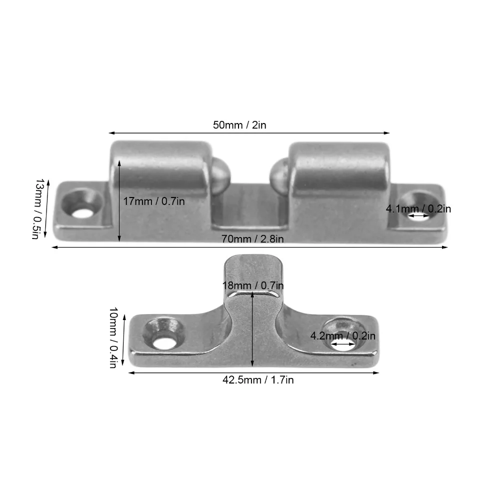 304 Stainless Steel Cabinet Tension Catch Adjustable Roller Catch Heavy Duty Catch Latch 70mm Ball Tension Roller Catch RV