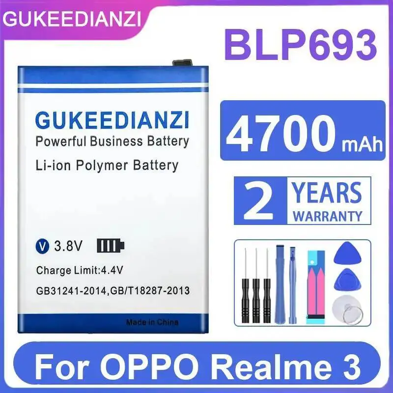 

Reliable Power For Oppo Realme 3 Lightweight BLP693 4700Mah Mobile Phone Battery