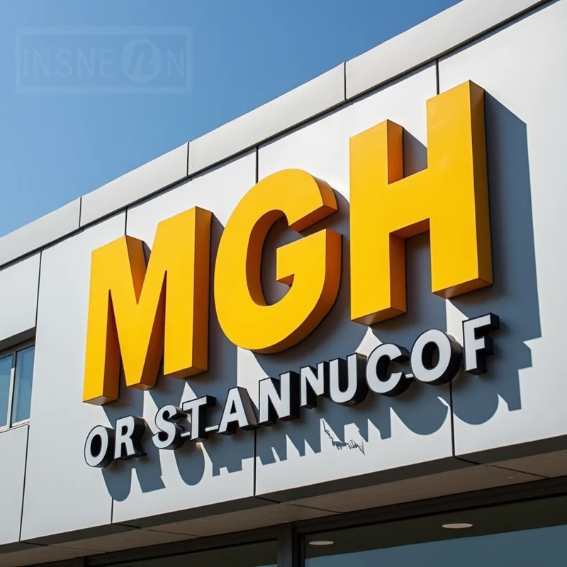 Custom 3D Metal Channel Letters For Outdoor Advertising Weatherproof Storefront Sign Perfect For Shopping Center Office Cafe