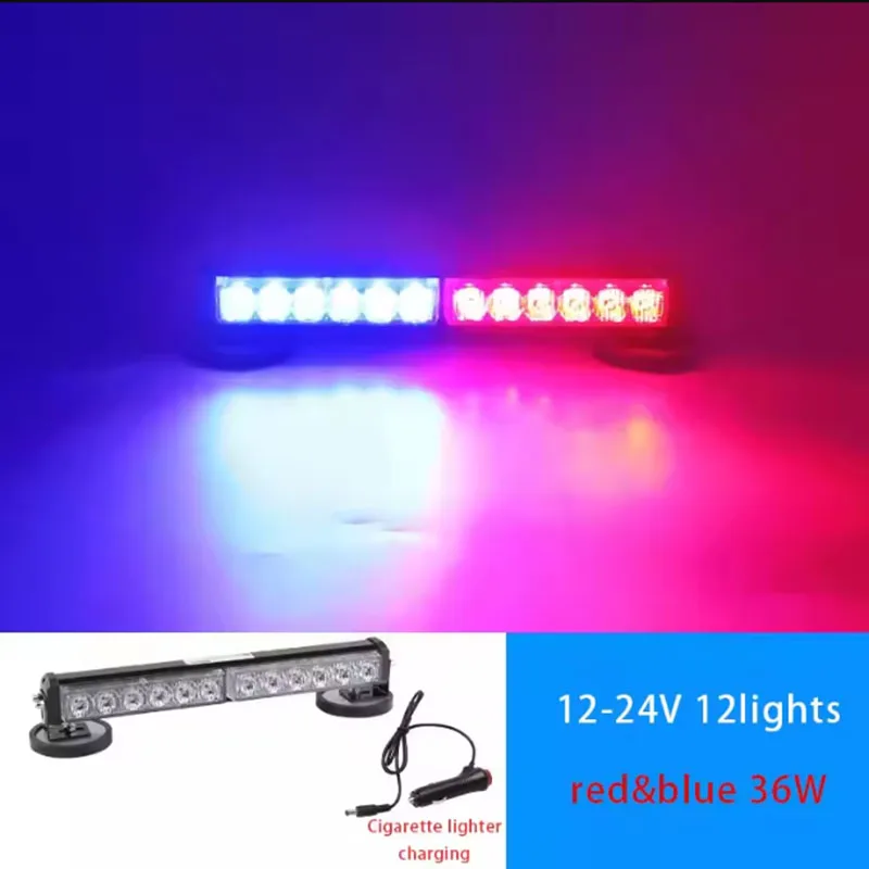 Remote control rechargeable warning light flashing magnet portable LED high brightness warning light obstacle flashing light