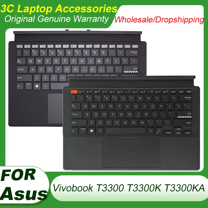 

Оригинальная новая подставка для клавиатуры для ASUS Vivobook T3300 T3300K T3300KA 0KNB1-4091, верхняя крышка упора для рук, верхний чехол с клавиатурой, черный