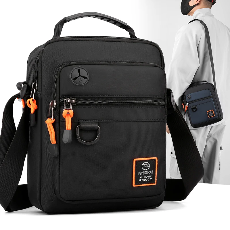 Fashion Trends Men's Small Shoulder Bag Light Nylon Man Mini Crossbody Bags Stylish Leisure Men's Bag Small Messenger Bolsos Sac