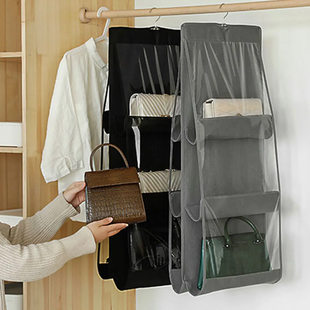

Dustproof Storage Bag Thick Non Woven Home ganizers Tote Bedroom Pouch Hanging Shoe Cover Travel Business Trip Reusable Washable