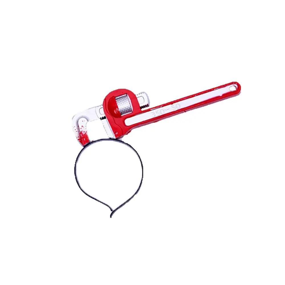 الحدث حزب ديكور عطلة الدعائم المنشار المطرقة مخيف الشعر هوب هالوين عقال النساء هيرباند محاكاة أغطية الرأس