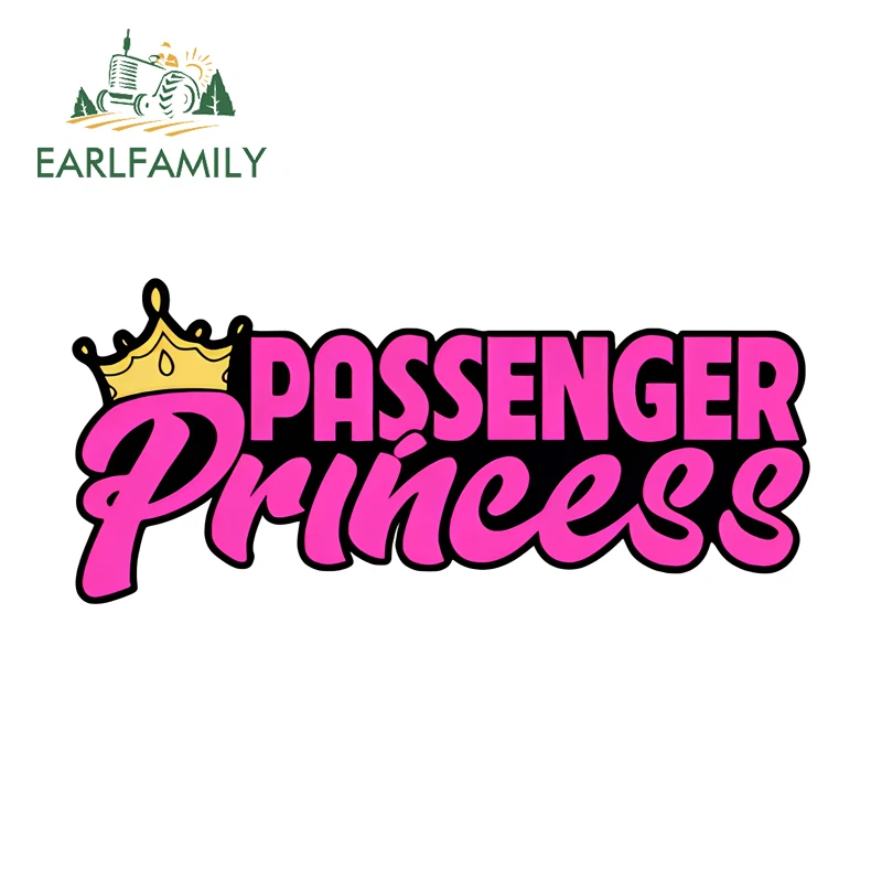

EARLFAMILY Passenger Princess Sign Car Bumper Window Stickers Attractive Decals Suitable For Auto Windshield Window Trunk Decor