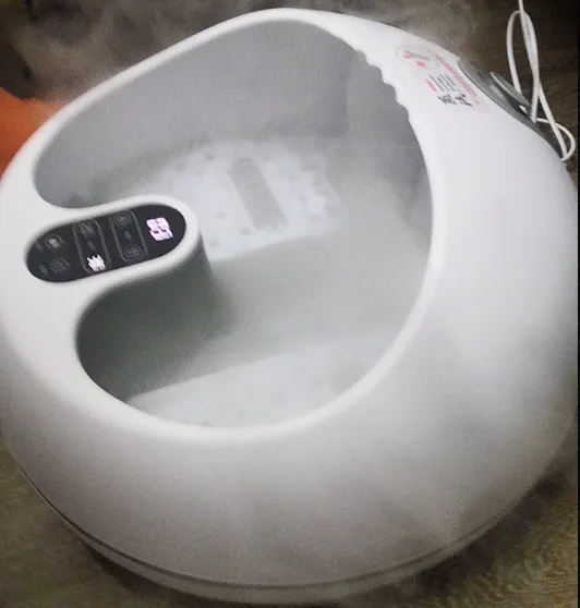 Detox Foot Spa Basin with Heat Roller Healt Care Foot Massage for Home Relax Footbath Machine Electric Steam Foot Bath Massager