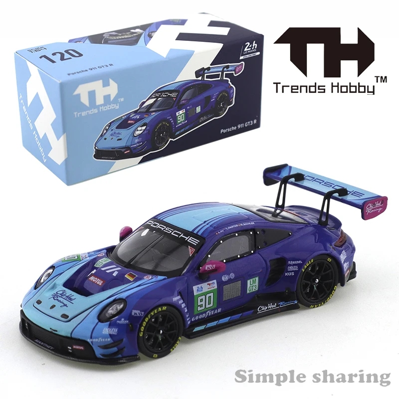 Porsche 911 GT3 R-2025 LeMans 24H LMGT3 #90 TH 1:64 Scale Model of A Car