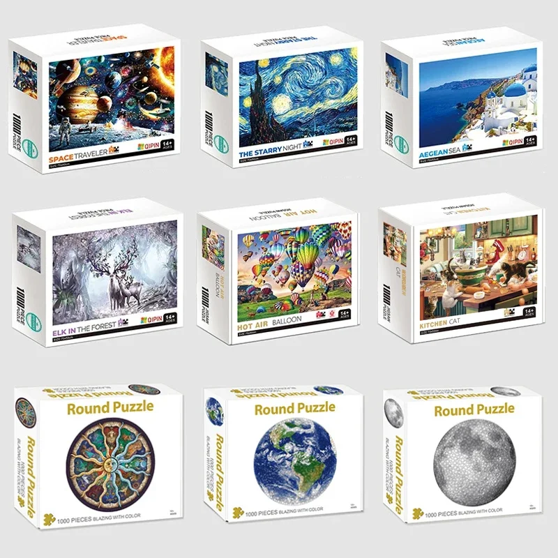 75*50 سنتيمتر 1000 قطعة لغز صعب الكبار العالم الشهير اللوحة لغز المشهد الإجهاد الإغاثة التعليم لغز اللعب #2