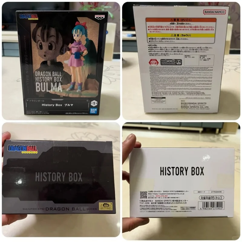 Bandai original banpresto anime dragon ball história caixa bulma pvc figura de ação modelo colecionável brinquedo de presente de aniversário