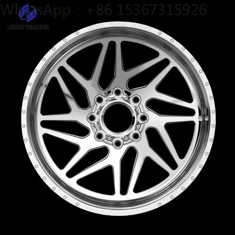 

22 24 26 28 Inch Polished Custom Forged Alloy Wheel Rims Universal Off-Road Pickup Truck Wheel Rims
