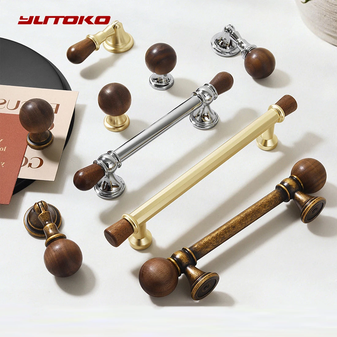 

Nordic Vintage Furniture Handles Bronze Handles for Wardrobe and Drawer Dresser Kitchen Cabinet Handles Furniture Knobs Cabinet