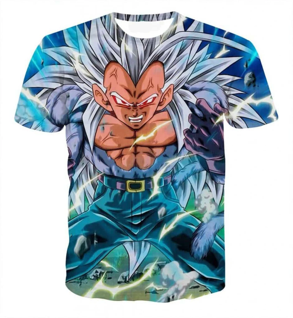 

Japanese Anime Dragon Ball Z 3d Print Vegeta Super Saiyan 4 Ultra Instinct Epic T-Shirt Fashion Kid Adults Cosplay Tops Clothing
