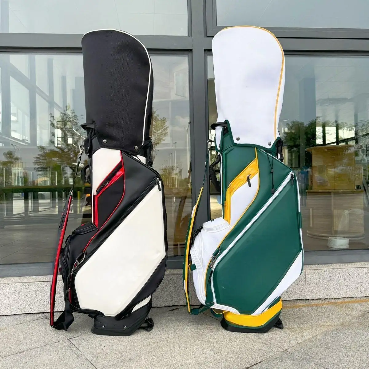 Multifunction Golf Stand Bag High Quality Fashion Outdoor Sports Bag Large Capacity Women Men Portable Bracket Bag,Green,Black