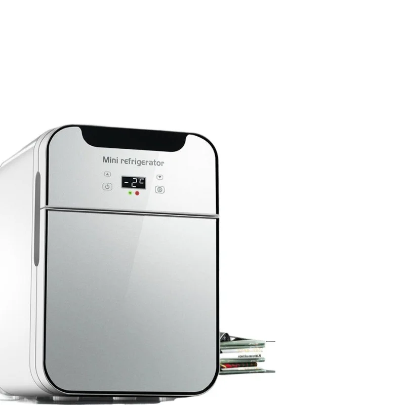 Mini small refrigerator, with freezing and refrigeration functions, suitable for car and home use, for storing breast milk
