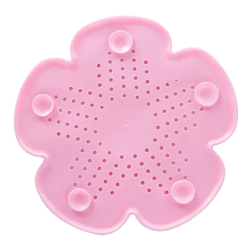 Flower Shape Kitchen Sink Drain Silicone Hair Catcher Bathroom Stopper Strainers Shower Cover Basin Sink Filters Floor Drain