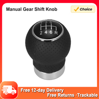 Universal Manual Gear Shift Knob Shifter Lever Adapter Manual 6-Speed Transmission Gear Shift Knob Plastic Smoother Shifting