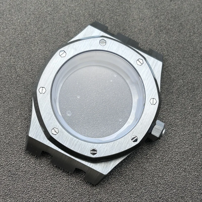 Accessories for NH35, Oak steel case, sapphire glass, suitable for NH35/NH36 movements