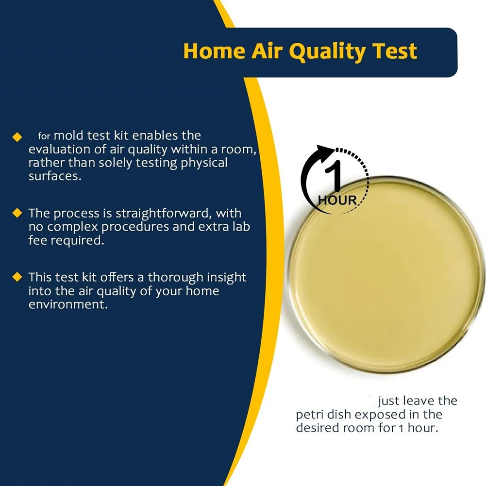 5X For-Mold Detection Kit Home DIY For-Mold Detection Kit For-Mold Detector Cost-Effective Monitoring Comprehensive Testing