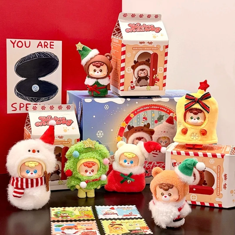 

DIUDIU BABY Wish Delivery in Progress Xmas Sries Blind Box Мини Mystery Box Рождественские аниме-фигурки Игрушки Рождественские украшения Подарки