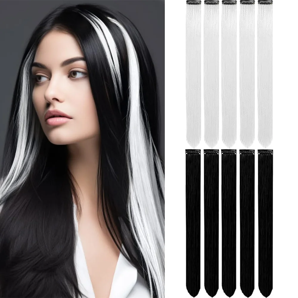 

10 pieces of hanging ear dyeing, color clips, hair extensions, chemical fiber synthetic wigs, traceless hair extensions